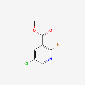 Methyl 2-bromo-5-chloronicotinate chemical structure (CAS 1214324-95-4)