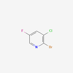 2-Bromo-3-chloro-5-fluoropyridine chemical structure (CAS 1214326-94-9)