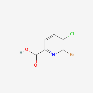 6-Bromo-5-chloropicolinic acid chemical structure (CAS 1214328-42-3)