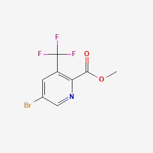 Methyl 5-bromo-3-(trifluoromethyl)picolinate chemical structure (CAS 1214328-84-3)