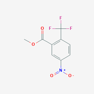 Methyl 5-nitro-2-(trifluoromethyl)benzoate chemical structure (CAS 1214328-90-1)