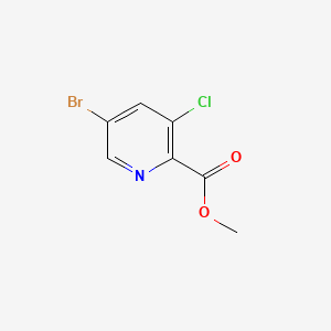 Methyl 5-bromo-3-chloropicolinate chemical structure (CAS 1214336-41-0)
