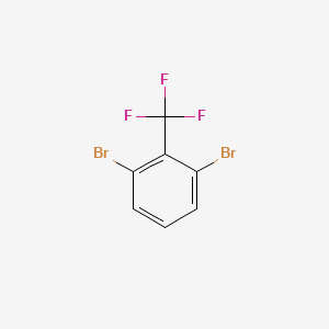 1,3-Dibromo-2-(trifluoromethyl)benzene chemical structure (CAS 1214340-55-2)