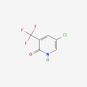 5-Chloro-3-(trifluoromethyl)pyridin-2-ol chemical structure (CAS 1214342-70-7)
