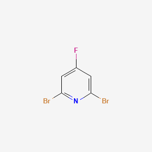2,6-Dibromo-4-fluoropyridine chemical structure (CAS 1214344-15-6)