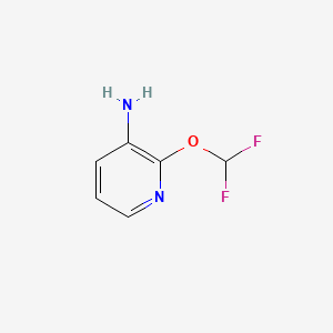 2-(Difluoromethoxy)pyridin-3-amine chemical structure (CAS 1214344-58-7)