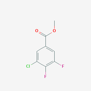 Methyl 3-chloro-4,5-difluorobenzoate chemical structure (CAS 1214344-87-2)