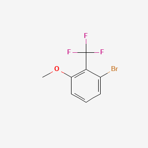 1-Bromo-3-methoxy-2-(trifluoromethyl)benzene chemical structure (CAS 1214345-25-1)