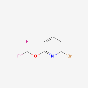 2-Bromo-6-(difluoromethoxy)pyridine chemical structure (CAS 1214345-40-0)