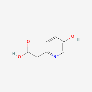 2-(5-Hydroxypyridin-2-yl)acetic acid chemical structure (CAS 1214345-48-8)