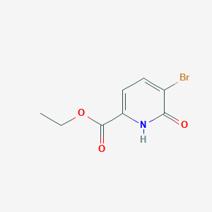Ethyl 5-bromo-6-hydroxypicolinate chemical structure (CAS 1214346-74-3)