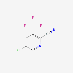 5-Chloro-3-(trifluoromethyl)picolinonitrile chemical structure (CAS 1214349-71-9)