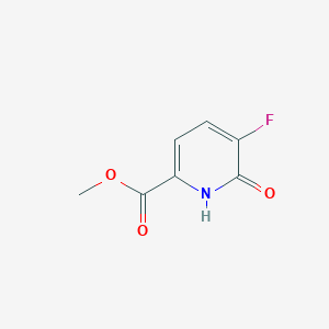 Methyl 5-fluoro-6-oxo-1,6-dihydropyridine-2-carboxylate chemical structure (CAS 1214351-01-5)