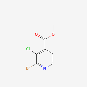METHYL 2-BROMO-3-CHLORO-4-PYRIDINECARBOXYLATE chemical structure (CAS 1214351-13-9)