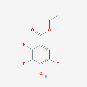 Ethyl 2,3,5-trifluoro-4-hydroxybenzoate chemical structure (CAS 1214351-42-4)