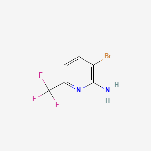3-Bromo-6-(trifluoromethyl)pyridin-2-amine chemical structure (CAS 1214361-39-3)