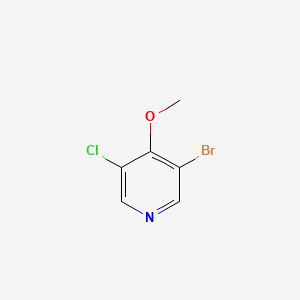 3-Bromo-5-chloro-4-methoxypyridine chemical structure (CAS 1214362-58-9)