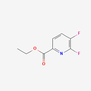 Ethyl 5,6-difluoropicolinate chemical structure (CAS 1214363-04-8)