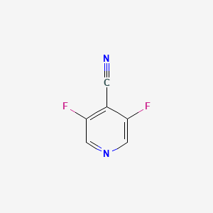 3,5-Difluoroisonicotinonitrile chemical structure (CAS 1214377-09-9)