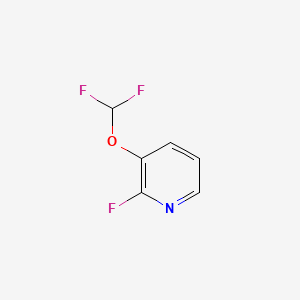 3-(Difluoromethoxy)-2-fluoropyridine chemical structure (CAS 1214377-44-2)