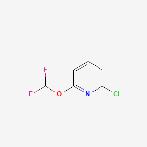 2-Chloro-6-(difluoromethoxy)pyridine chemical structure (CAS 1214377-45-3)