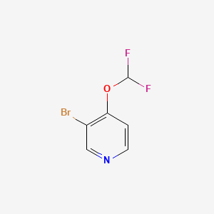 3-Bromo-4-(difluoromethoxy)pyridine chemical structure (CAS 1214377-46-4)