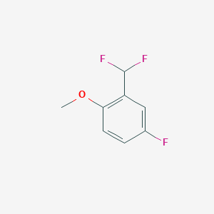 4-Fluoro-2-(difluoromethyl)anisole chemical structure (CAS 1214379-81-3)