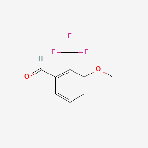3-Methoxy-2-(trifluoromethyl)benzaldehyde chemical structure (CAS 1214384-89-0)