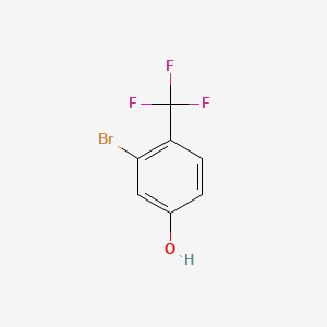 3-Bromo-4-(trifluoromethyl)phenol chemical structure (CAS 1214385-56-4)