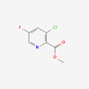 Methyl 3-chloro-5-fluoropicolinate chemical structure (CAS 1214387-31-1)
