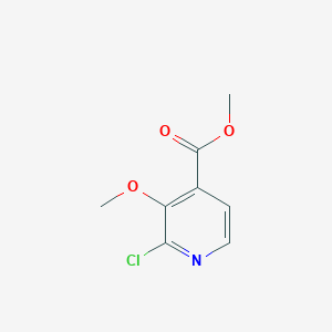 Methyl 2-chloro-3-methoxyisonicotinate chemical structure (CAS 1214387-44-6)
