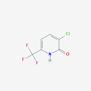 3-Chloro-6-(trifluoromethyl)pyridin-2(1H)-one chemical structure (CAS 1214391-77-1)