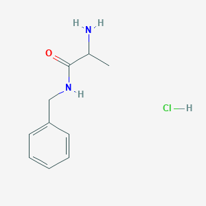 2-Amino-N-benzylpropanamide hydrochloride chemical structure (CAS 1214706-98-5)