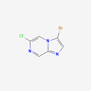 3-Bromo-6-chloroimidazo[1,2-a]pyrazine chemical structure (CAS 1214875-36-1)