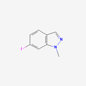 6-Iodo-1-methyl-1H-indazole chemical structure (CAS 1214899-83-8)