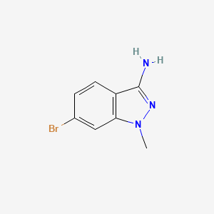 6-Bromo-1-methyl-1H-indazol-3-amine chemical structure (CAS 1214899-85-0)