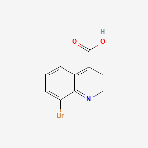8-Bromoquinoline-4-carboxylic acid chemical structure (CAS 121490-67-3)