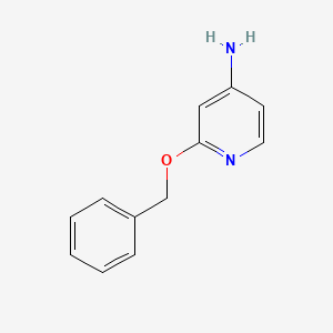2-(Benzyloxy)pyridin-4-amine chemical structure (CAS 1214900-01-2)