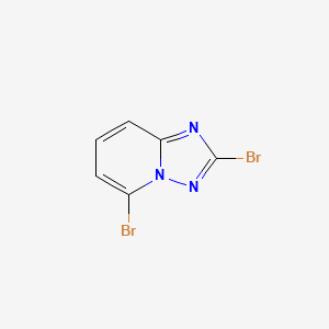 2,5-Dibromo-[1,2,4]triazolo[1,5-a]pyridine chemical structure (CAS 1214901-64-0)