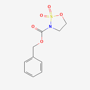 Benzyl 1,2,3-oxathiazolidine-3-carboxylate 2,2-dioxide chemical structure (CAS 1215021-54-7)