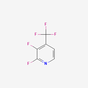2,3-Difluoro-4-(trifluoromethyl)pyridine chemical structure (CAS 1215034-77-7)