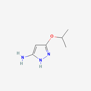 5-Isopropoxy-1H-pyrazol-3-amine chemical structure (CAS 121507-34-4)