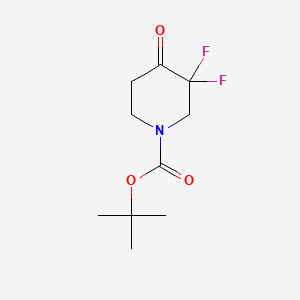 tert-Butyl 3,3-difluoro-4-oxopiperidine-1-carboxylate chemical structure (CAS 1215071-17-2)