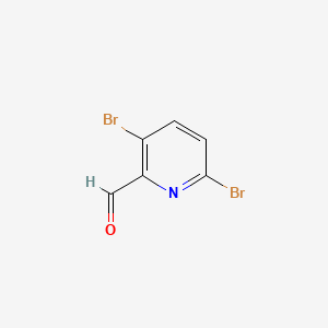 3,6-Dibromopicolinaldehyde chemical structure (CAS 1215183-85-9)
