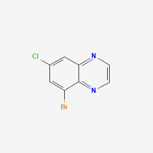 5-Bromo-7-chloroquinoxaline chemical structure (CAS 1215205-87-0)