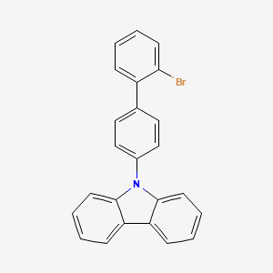 9-(2'-Bromo-4-biphenylyl)carbazole chemical structure (CAS 1215228-57-1)