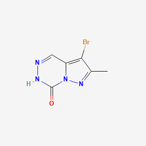3-Bromo-2-methylpyrazolo[1,5-d][1,2,4]triazin-7(6H)-one chemical structure (CAS 1215295-89-8)