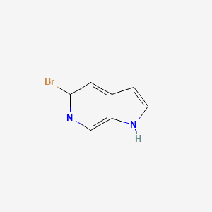 5-Bromo-1H-pyrrolo[2,3-c]pyridine chemical structure (CAS 1215387-58-8)
