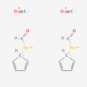 Cyclopentadienyl iron(II) dicarbonyl dimer chemical structure (CAS 12154-95-9)