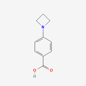 4-(Azetidin-1-yl)benzoic acid chemical structure (CAS 1215494-12-4)